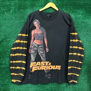 Dumbgood x Fast & Furious Letty Ortiz Tie-Dye LS Shirt Size Medium